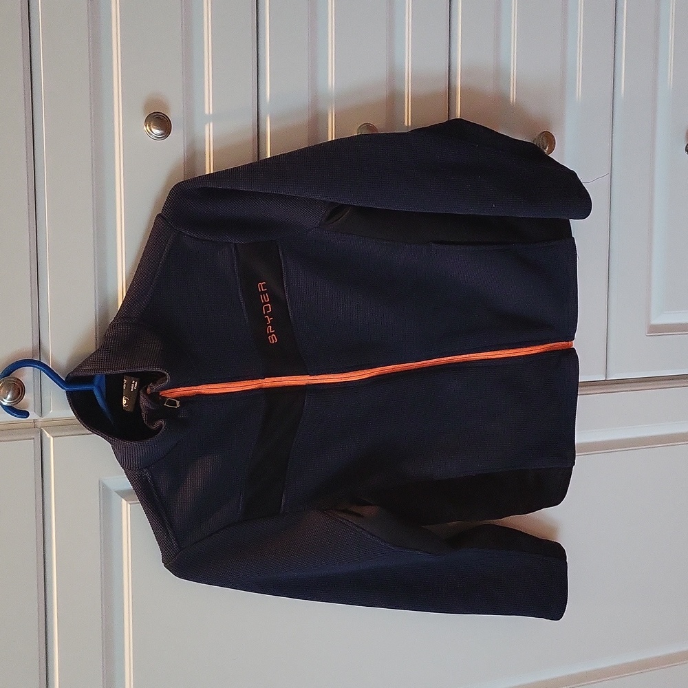 Spyder base layer full zip size 10-12 kids